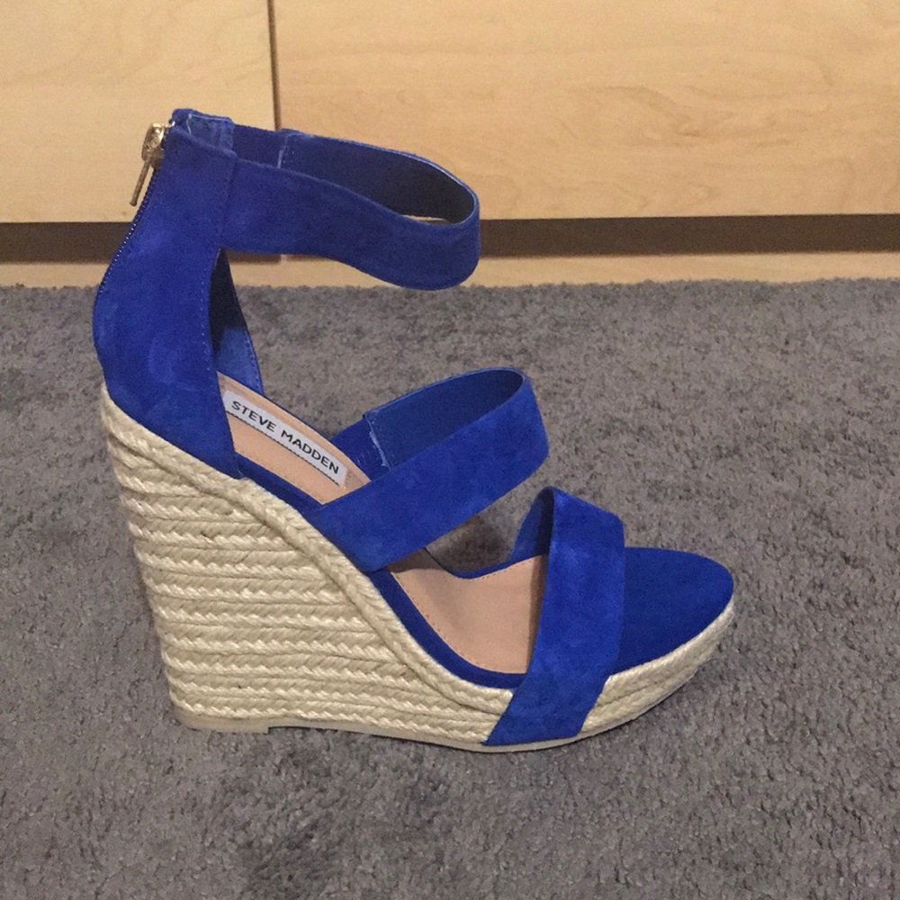 BRAND NEW Steve Madden Hazle Blue Wedge